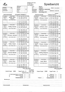 Spielbericht AG Heideck2 vs V2